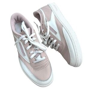 MADEWELL x REEBOK® Club C Leather Sneakers Pink‎ White Low Top Mens 9.5/Womens 8
